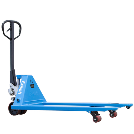 Eoslift Professional Grade M25 Manual Pallet Jack 5,500 lbs. 27 in. x 48 in. German Seal System with Polyurethane Wheels M25